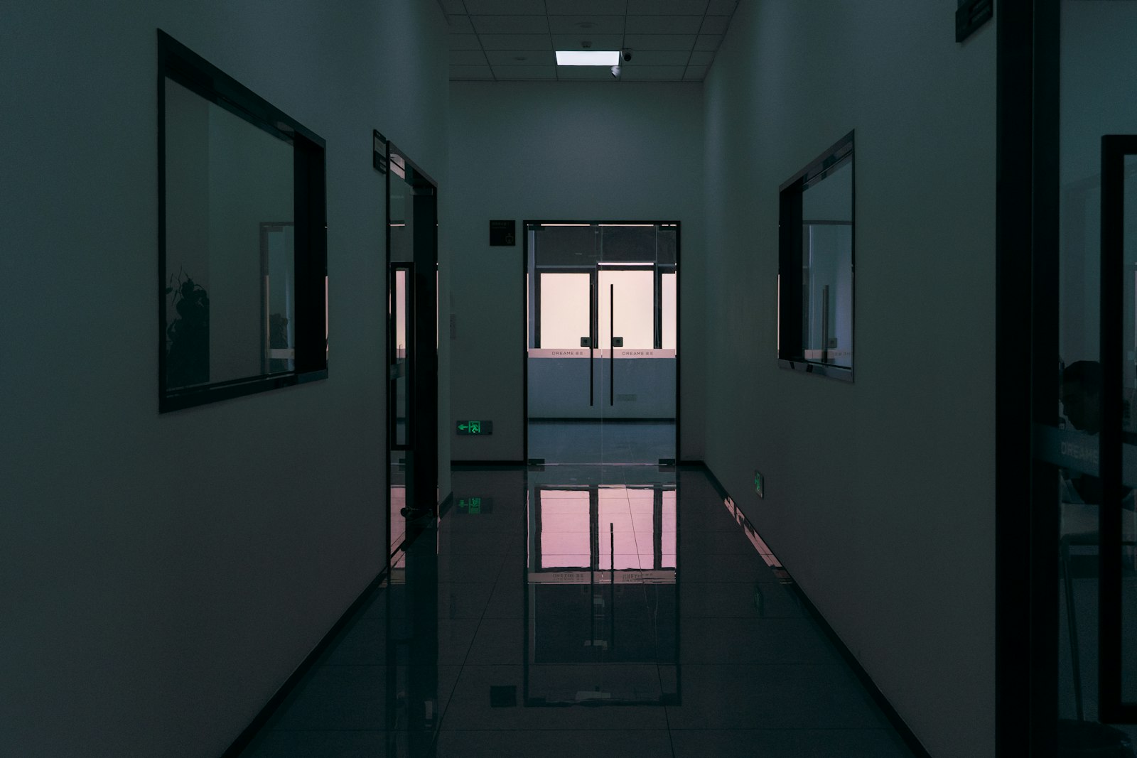 Interior of a large enterprise building
